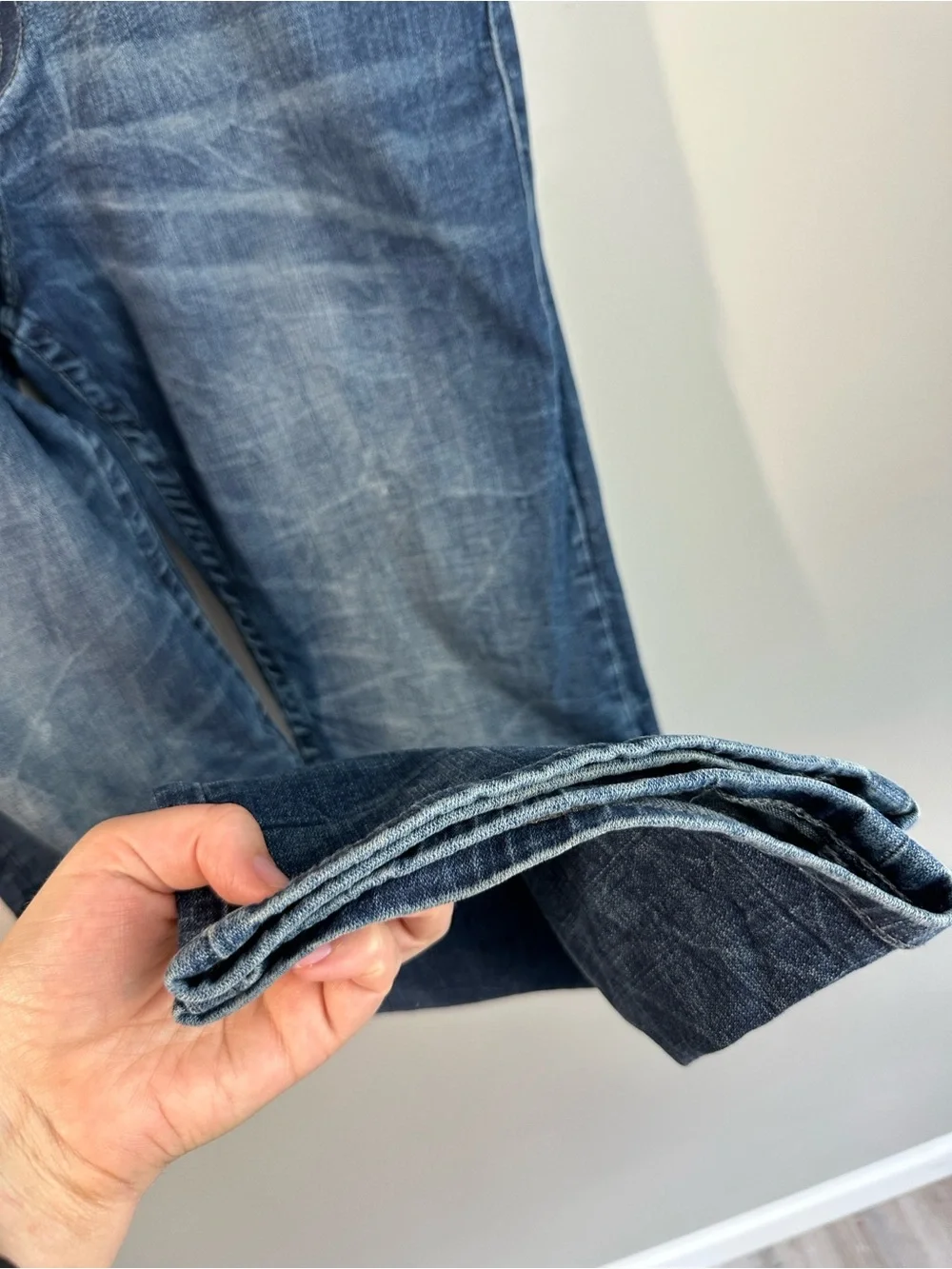 True Religion Ricky Relaxed Straight No Flap Jeans Size 36